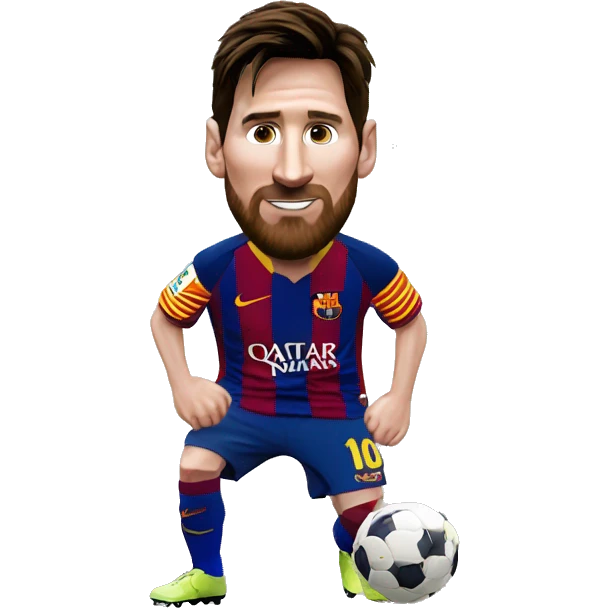 Lionel Messi on Barca  emoji