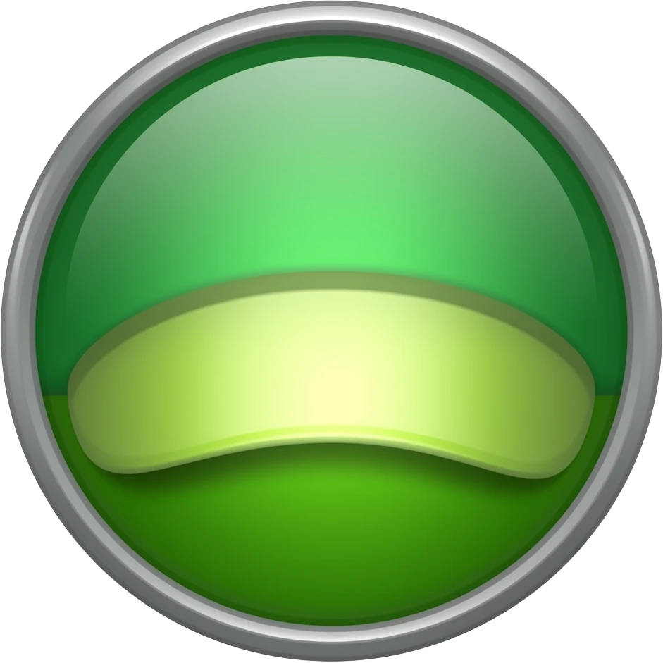 Circle green with green cap emoji