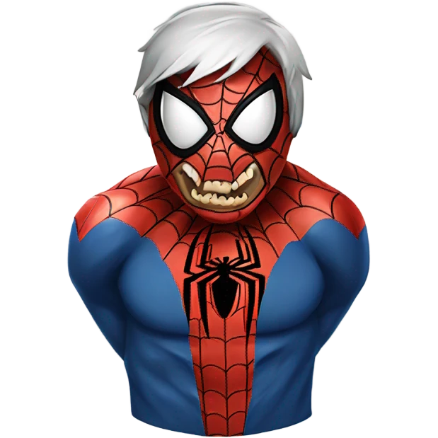 Zombie Spiderman fightto spiderman emoji