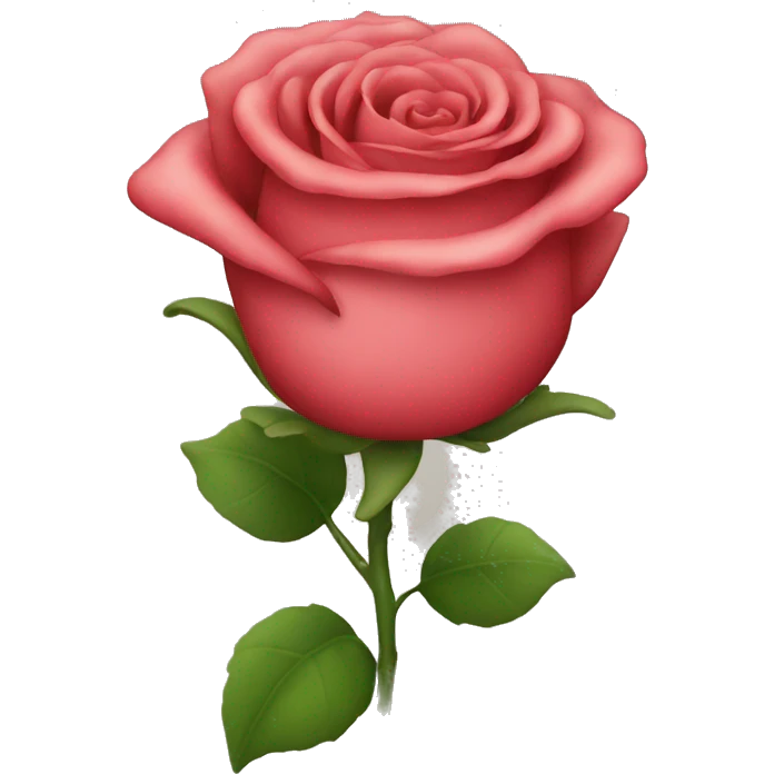 Normal emoji holding a rose with its mouth emoji