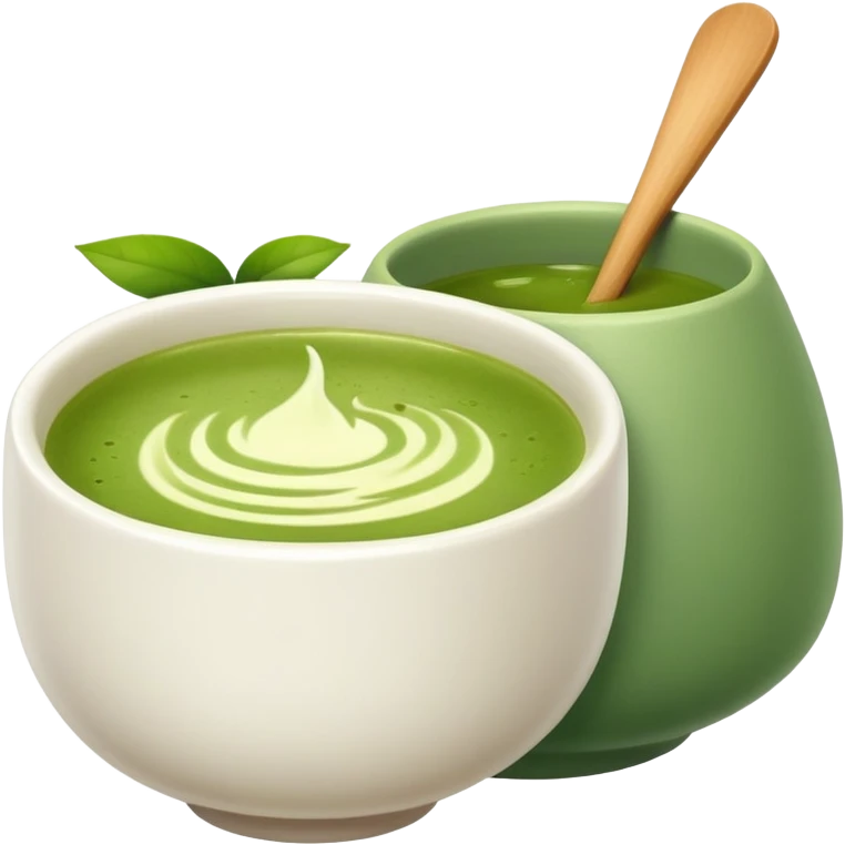 smiski holding matcha emoji