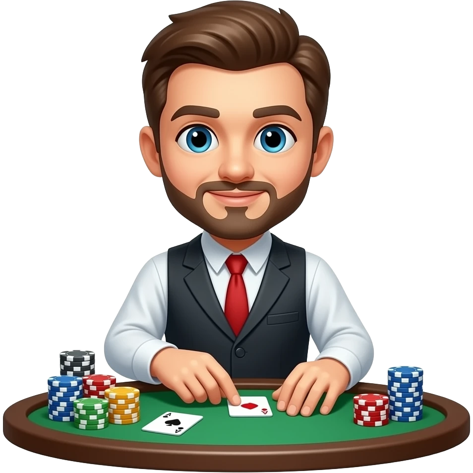 Casino Card dealer emoji