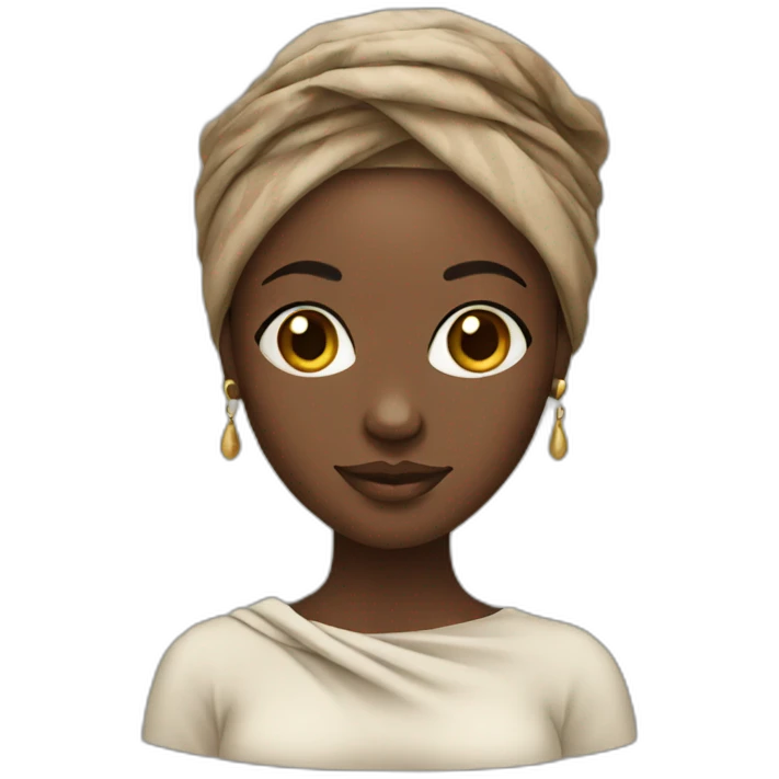African women with head wrap  emoji