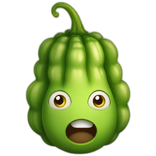 Cornichon avec des yeux emoji