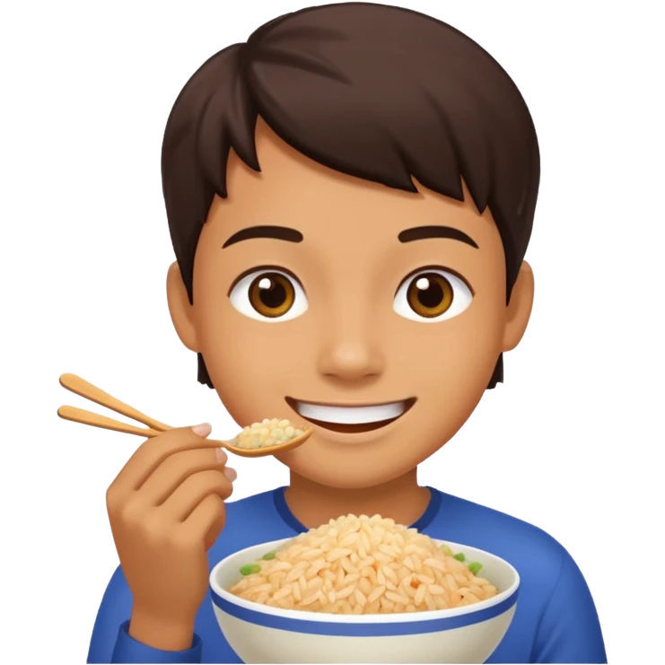 eating rice emoji