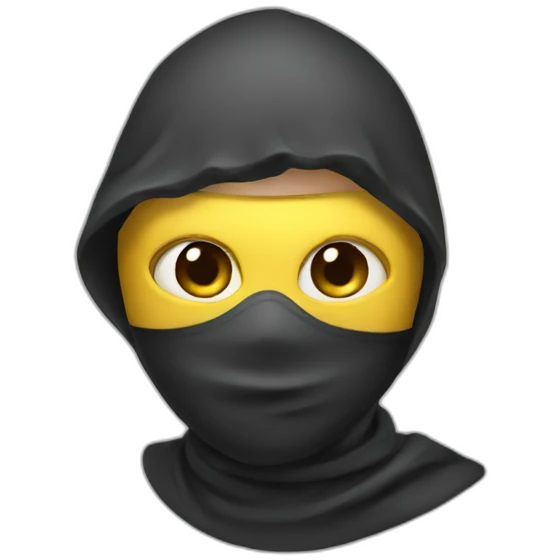 theif with mask emoji