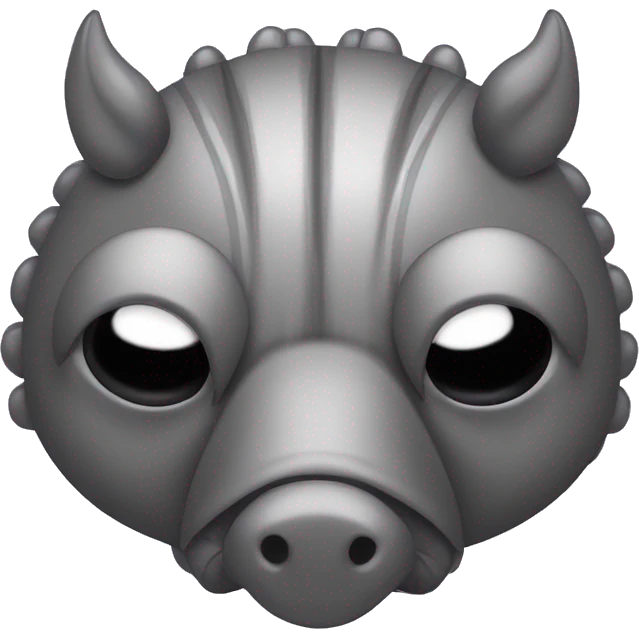 Lavender gray Pig armadillo centipede insect darth Vader face emoji