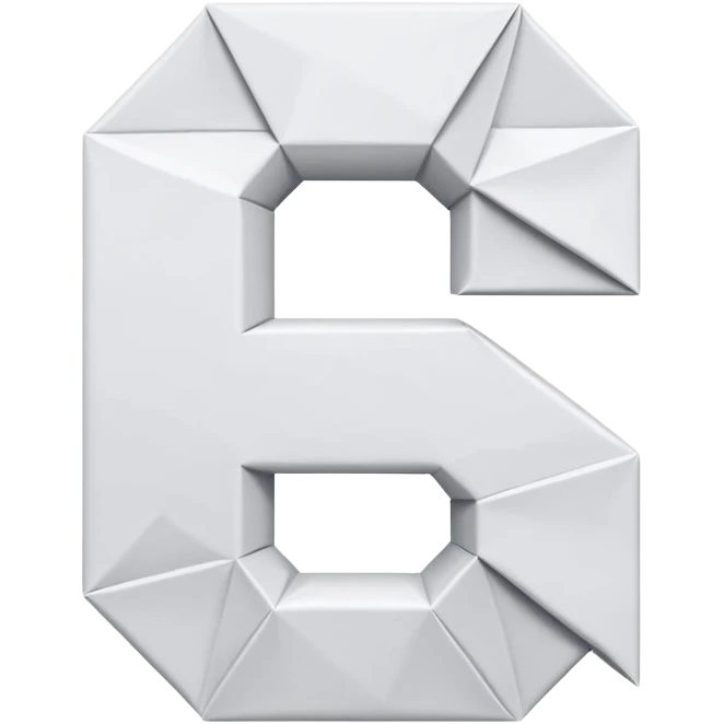 Origami de la lettre G emoji