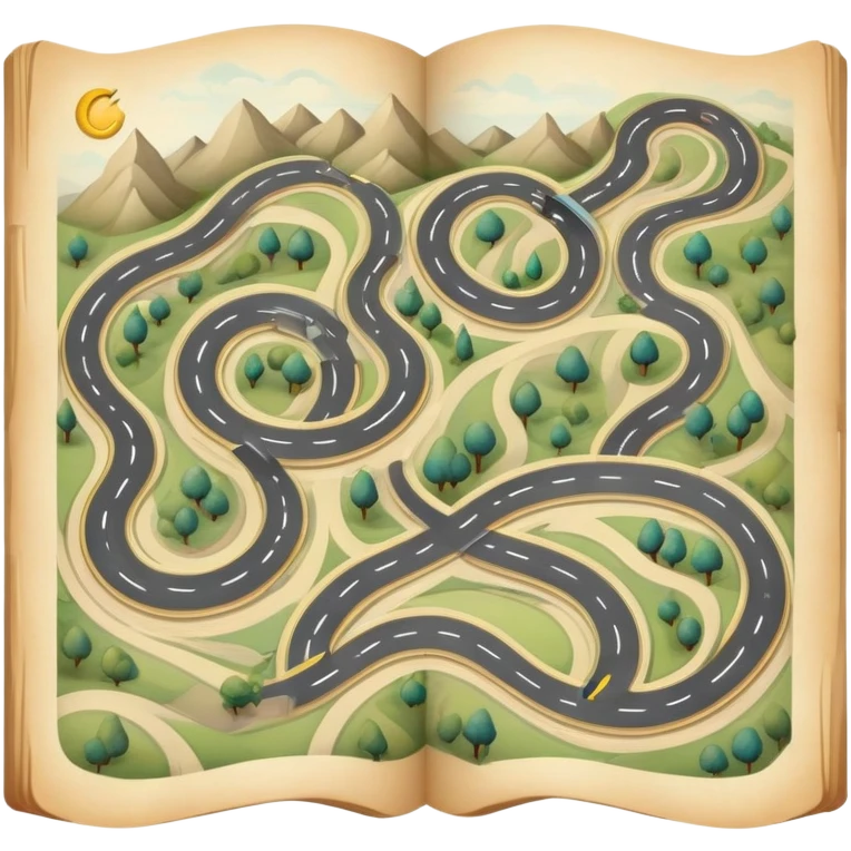 Road map emoji