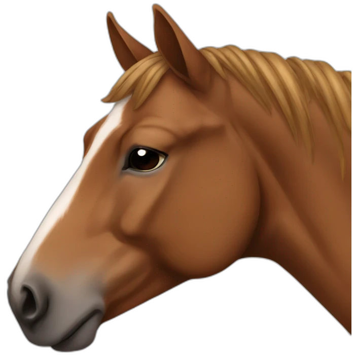sleeping brown horse emoji