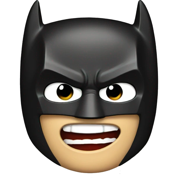 Batman with a coke emoji