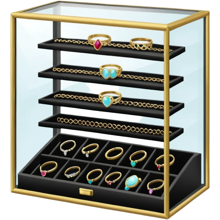 jewelry display case at Walmart emoji