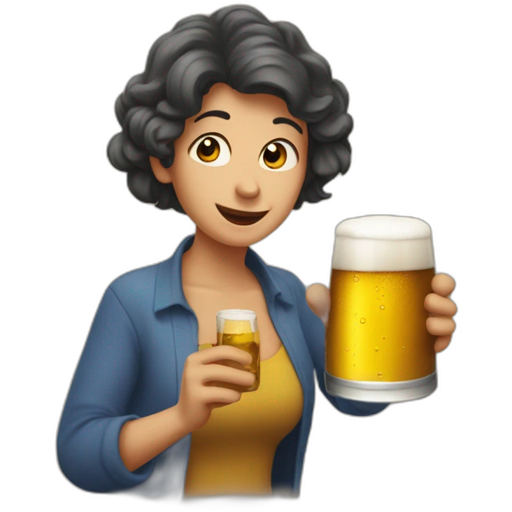 Une momie qui boit une bière emoji