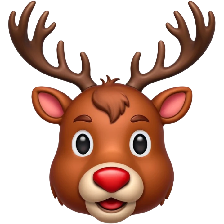 Rudolph the Red Nosed Reindeer emoji