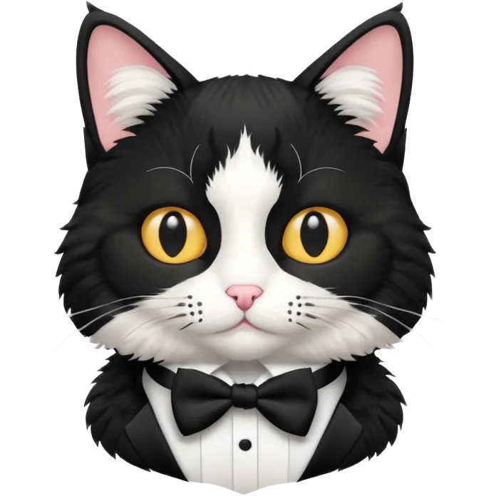 cat blask and wight emoji