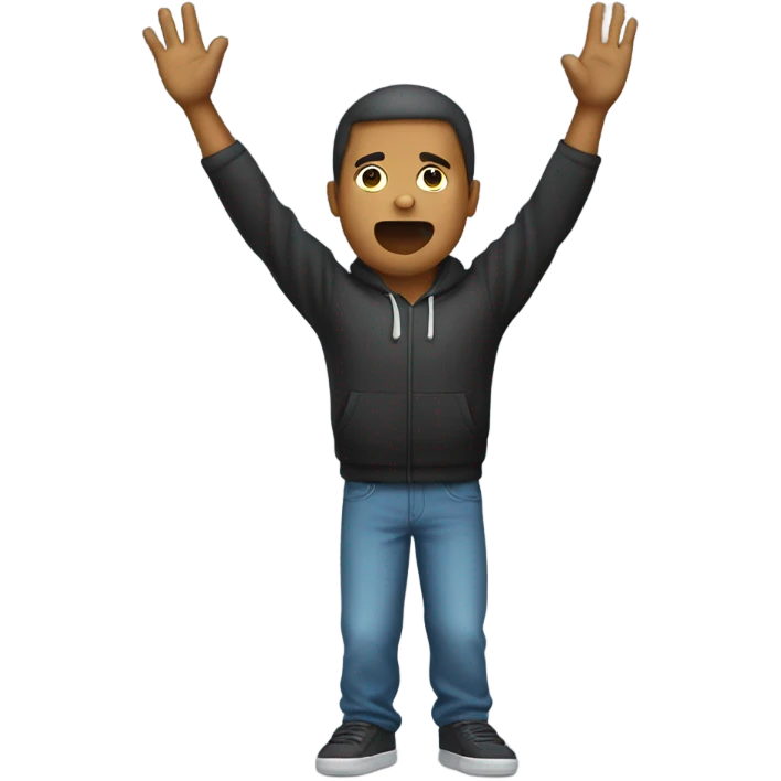 Person dabbing emoji
