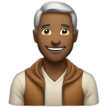 Grateful man emoji