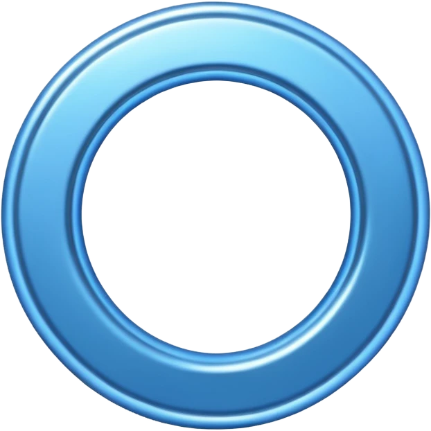 blue circle ring emoji