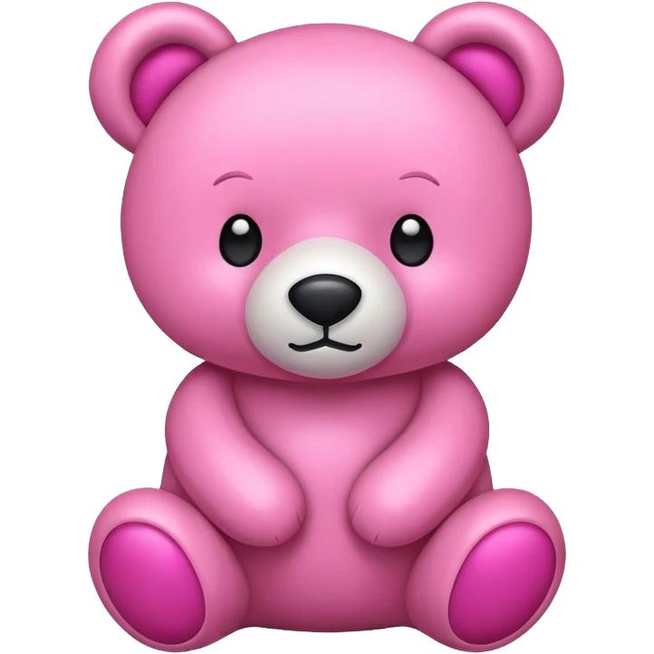 pink stuffed bear emoji