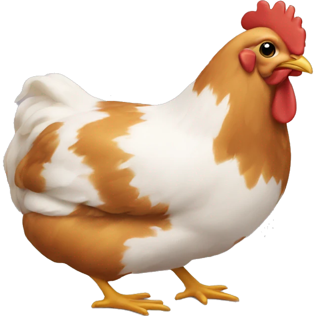 chicken with a bun emoji