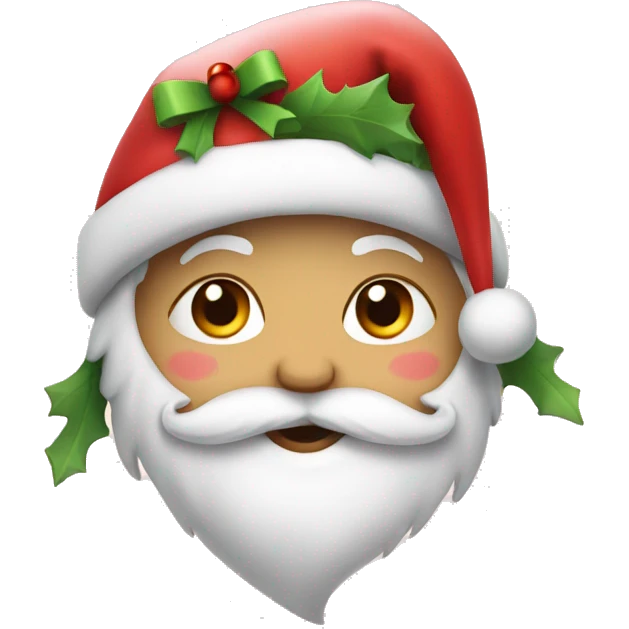 Cute Christmas heart  emoji