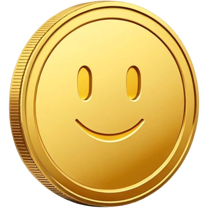 Golden coin emoji
