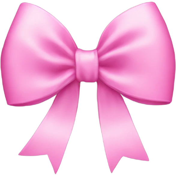 Pink coquette bow emoji