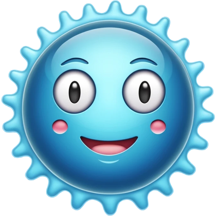stylized biomembrane, double phospholipid layer with embedded proteins, classic emoji style emoji