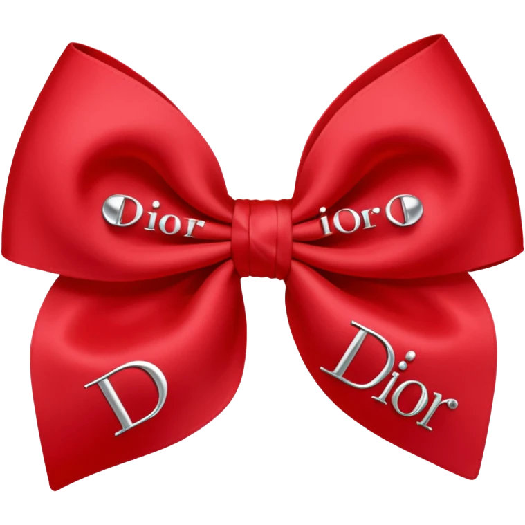 Bow with Dior on it emoji