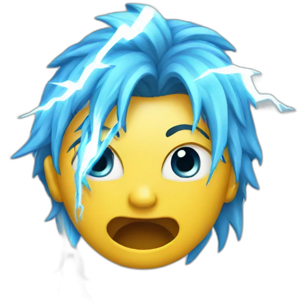 crying lightning emoji