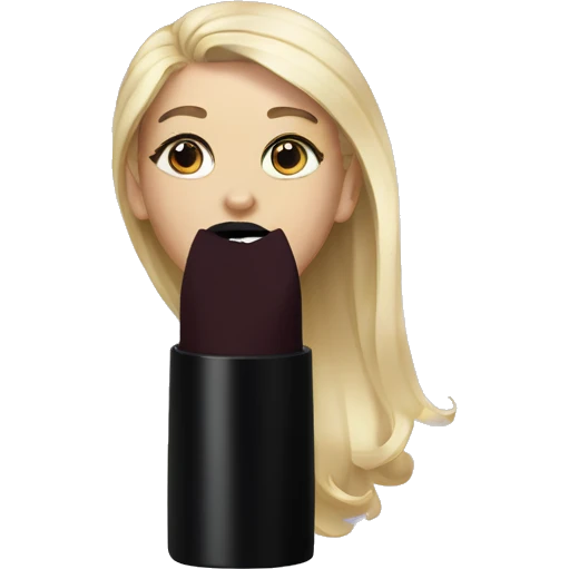 Black lipstick emoji