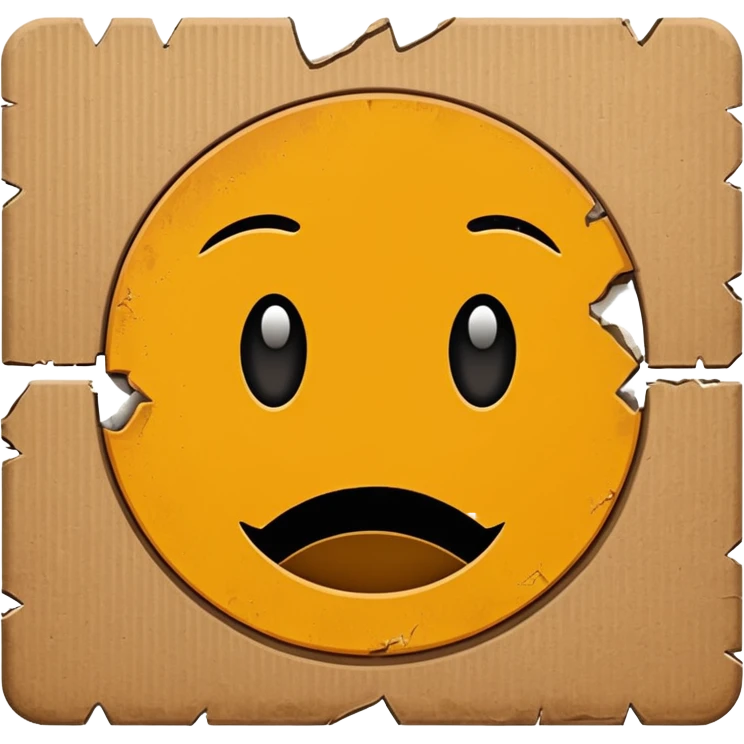 homeless cardboard sign icon emoji