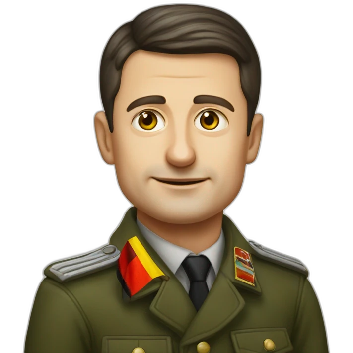 Vladimir Zelenskiy with 1943 german flag emoji