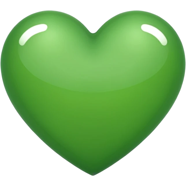 heart in green color emoji