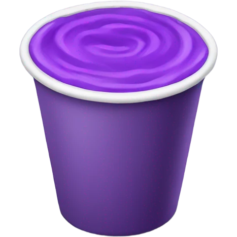 Cup with purple stuff emoji
