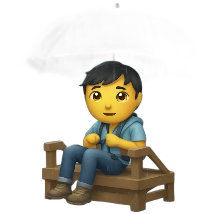 go home under rain emoji