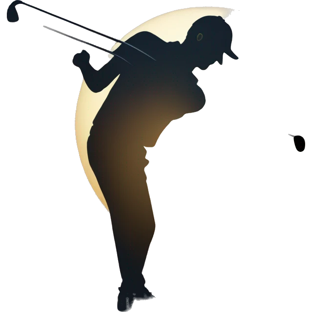 golfer with sun behind emoji