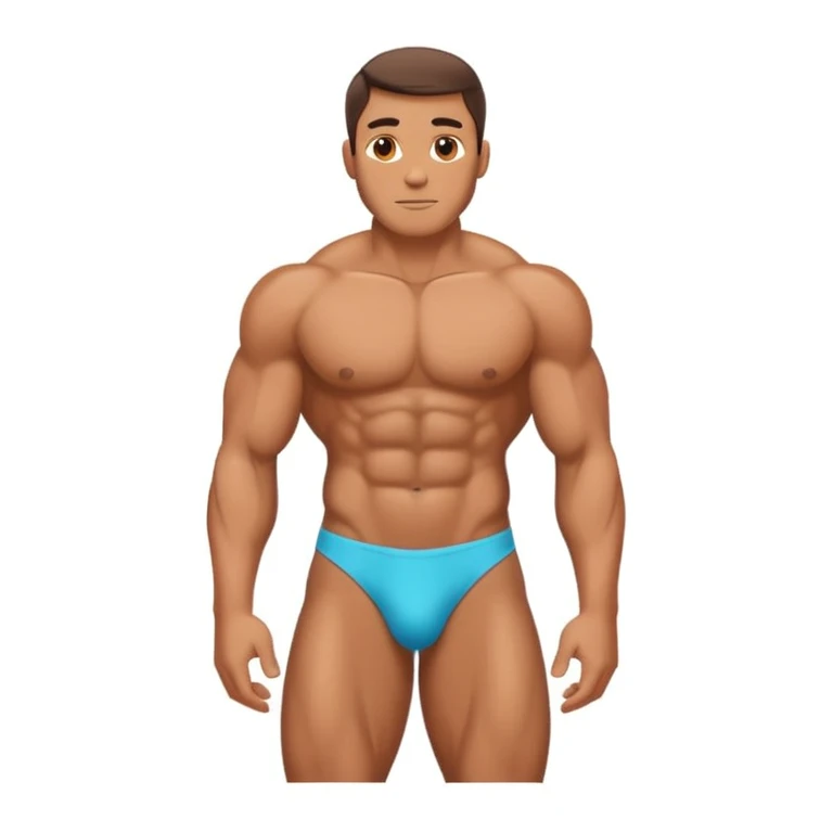 Накачаний мужик в стрингах  emoji