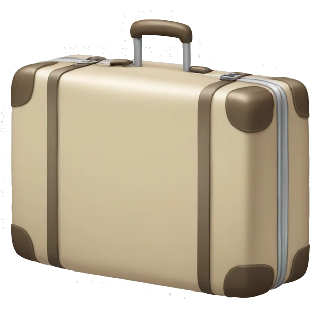 light beige modern suitcase emoji