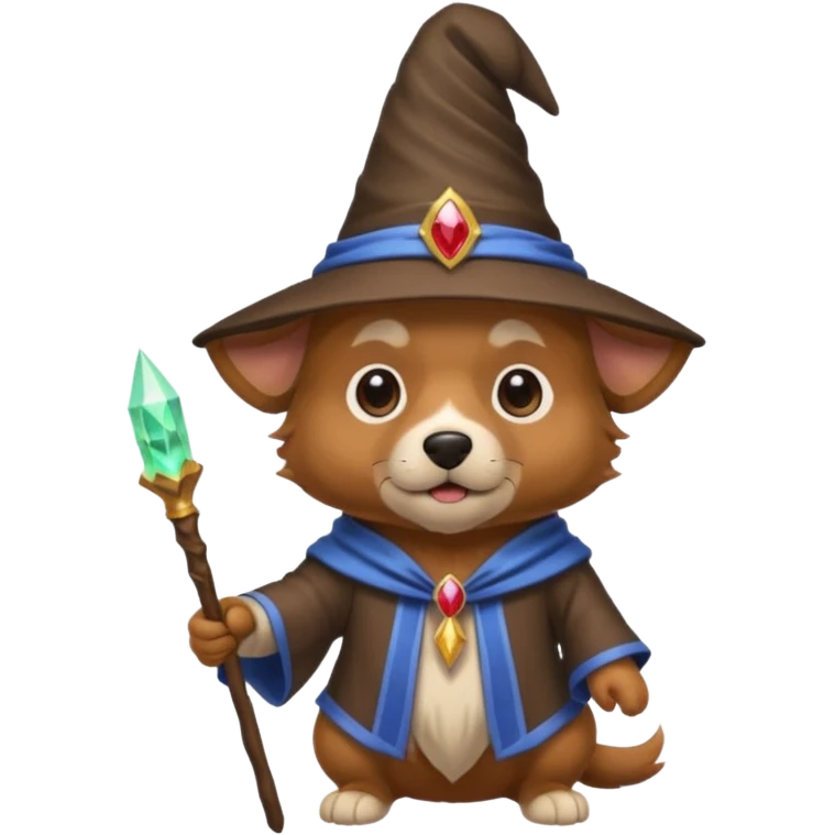 Dog wizard emoji