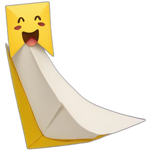 origami smile emoji