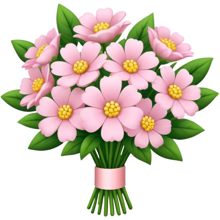 pale pink flower bouquet  emoji