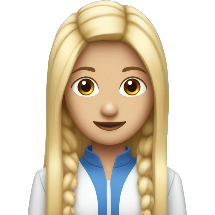 peeliroja de pelo largo y ojos azules pecas emoji