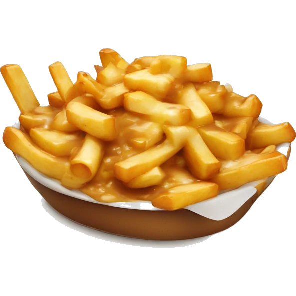 Poutine qui mange de la poutine emoji