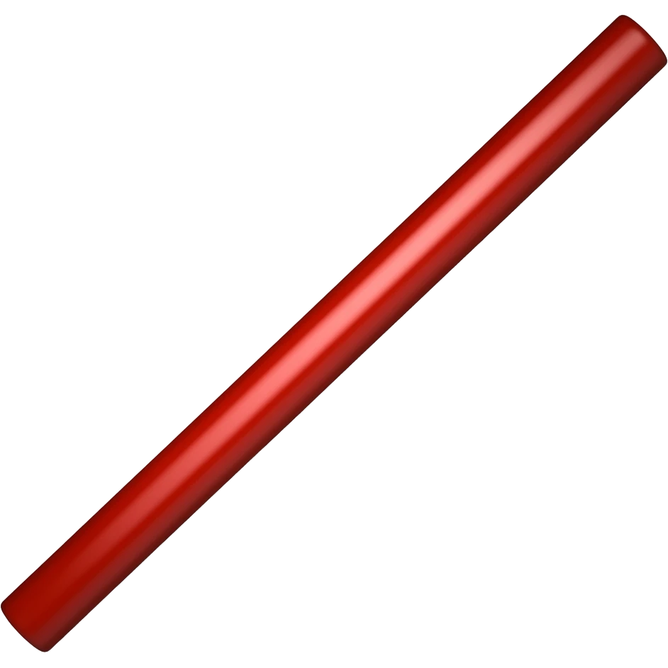 red long stick emoji