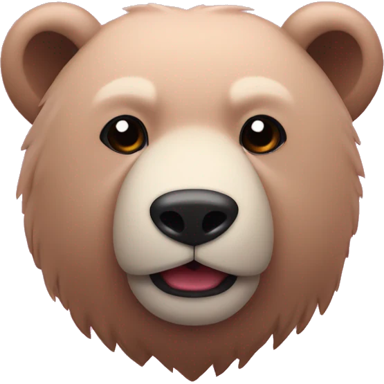 Oso con moño rosado emoji