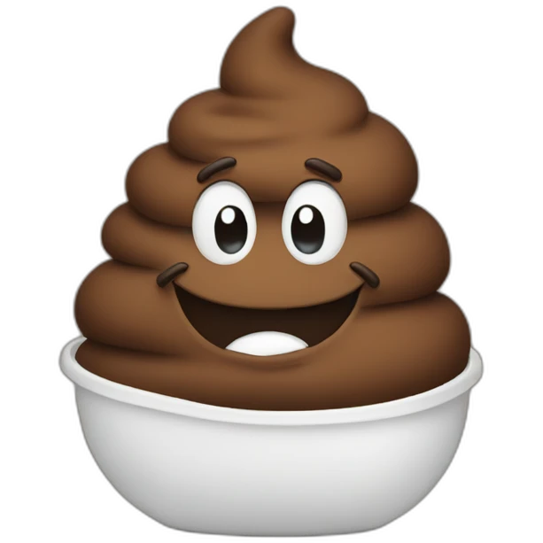 poop saying 'perfect!' emoji