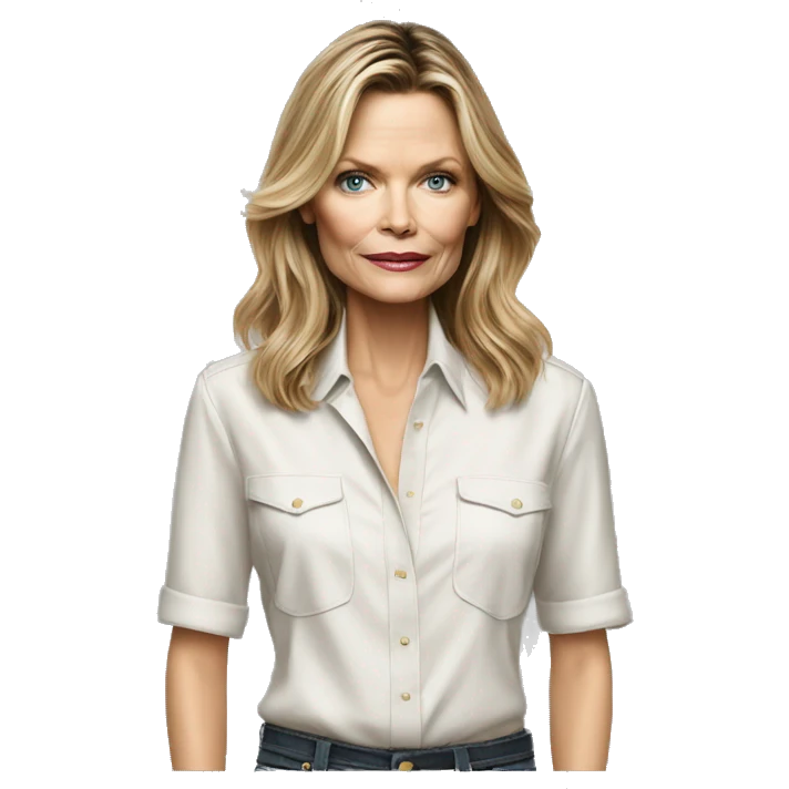 michelle pfeiffer wearing shirt emoji