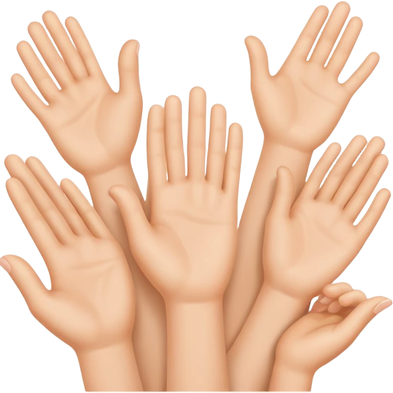 happy hands emoji