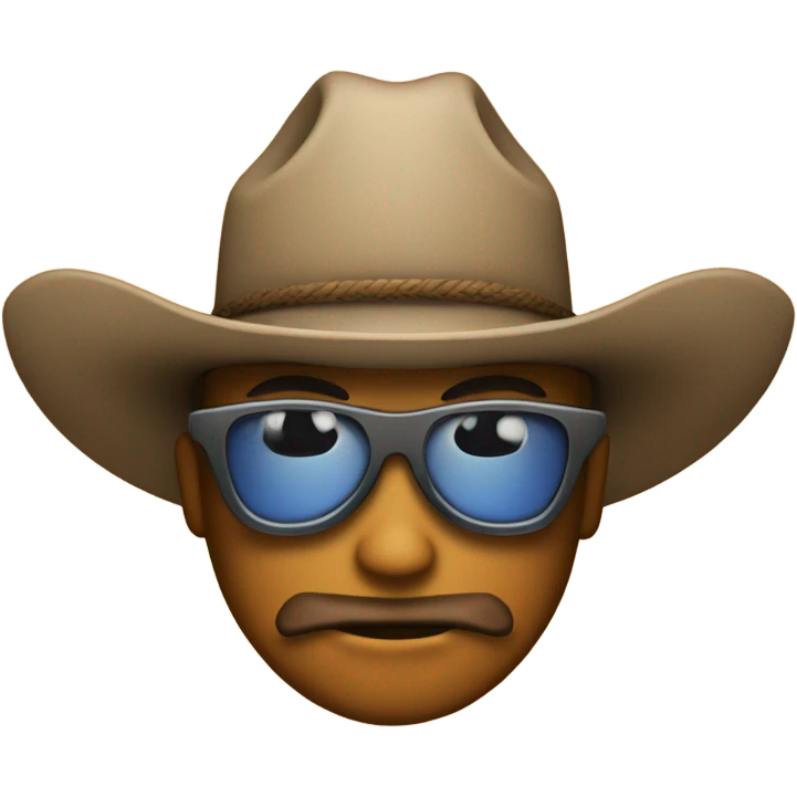 Mix two emoji : cowbow face and access forbidden emojis emoji